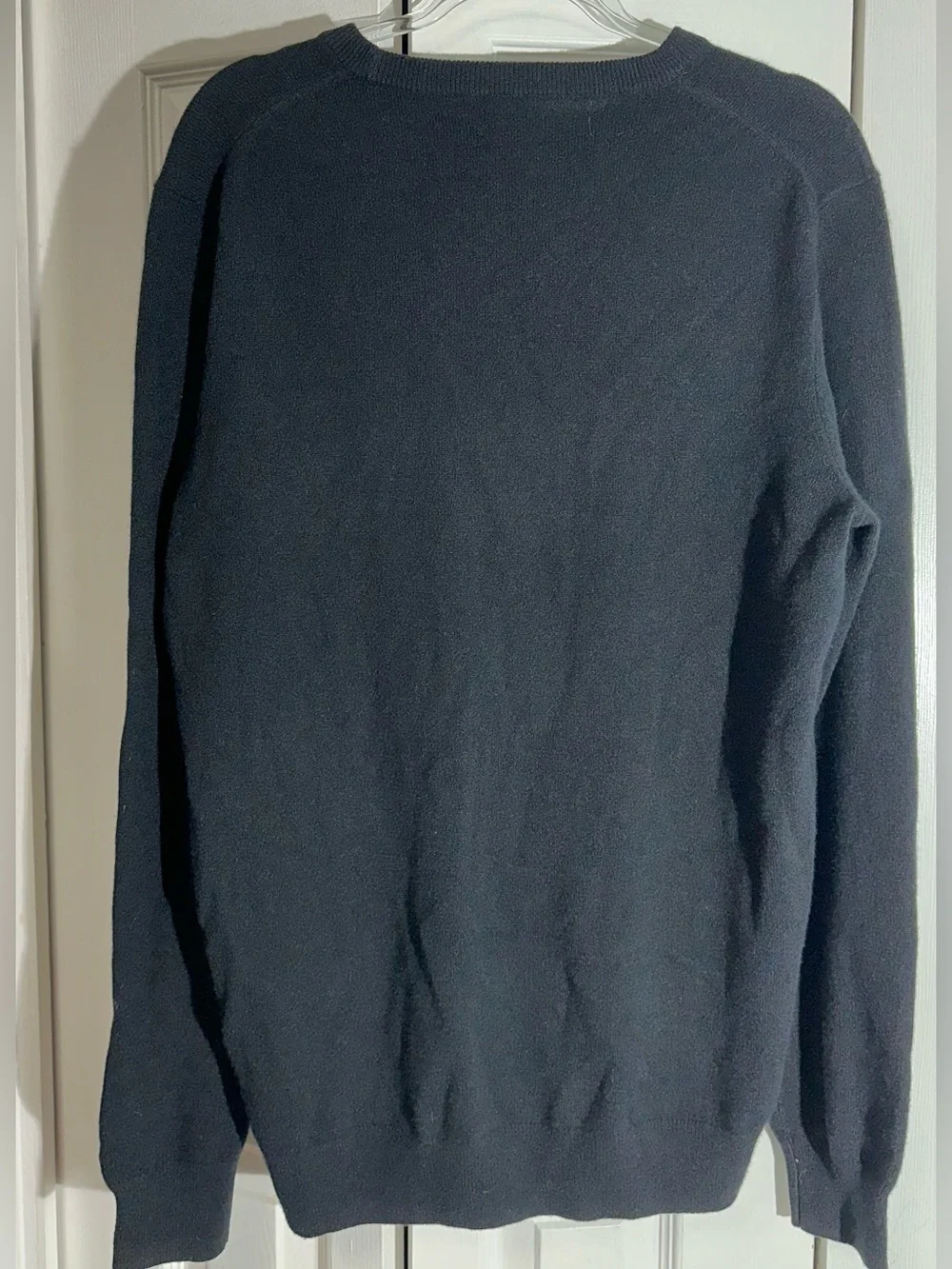 NEW J Crew Sweater Mens Large Black 100% Cashmere Crewneck Pullover Sweater AA22